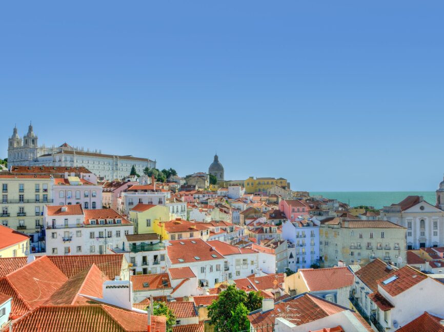 city lisbon houses portugal